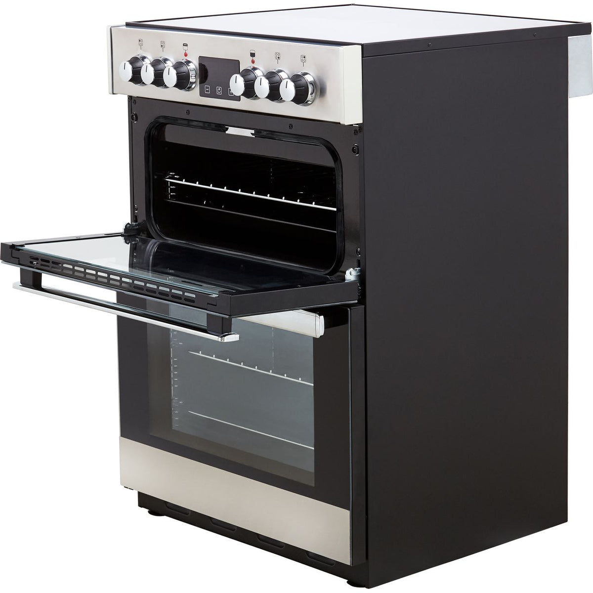 Belling Cookcentre 60E Electric Cooker with Ceramic Hob - Stainless Steel - A-A Rated