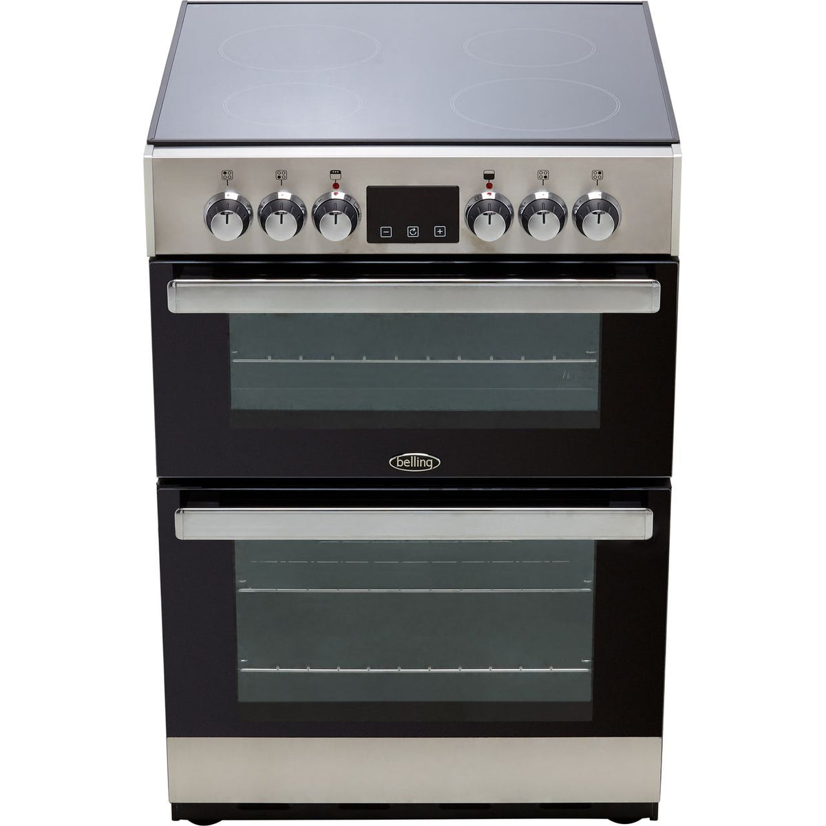 Belling Cookcentre 60E Electric Cooker with Ceramic Hob - Stainless Steel - A-A Rated