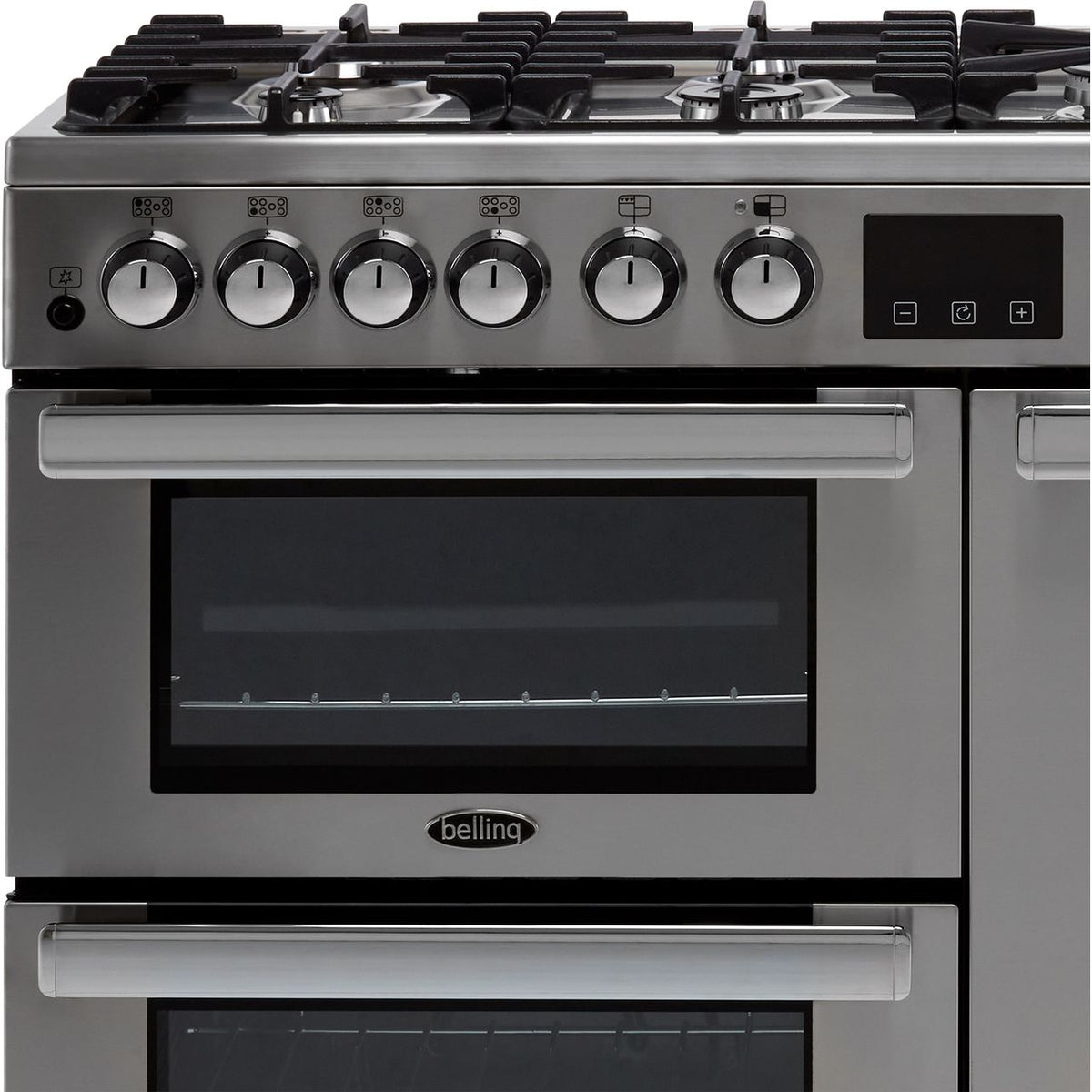 Belling Cookcentre100DFT Prof 100cm Dual Fuel Range Cooker - Stainless Steel - A-A Rated