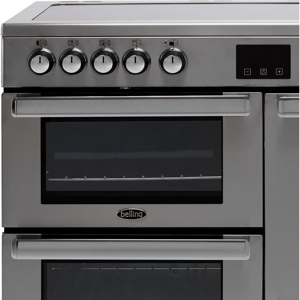 Belling Cookcentre100E Prof 100cm Electric Range Cooker with Ceramic Hob - Stainless Steel - A-A Rated