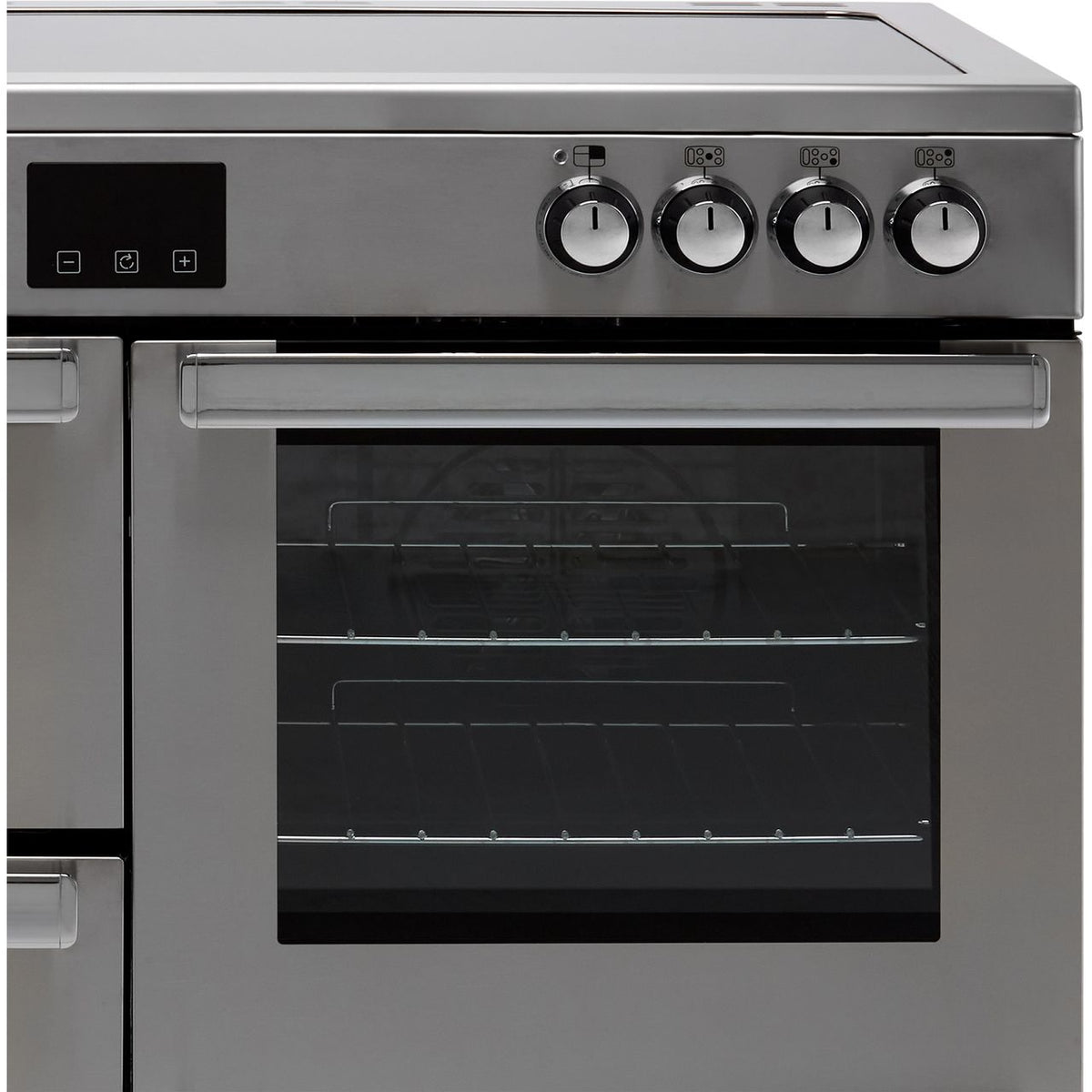 Belling Cookcentre100E Prof 100cm Electric Range Cooker with Ceramic Hob - Stainless Steel - A-A Rated