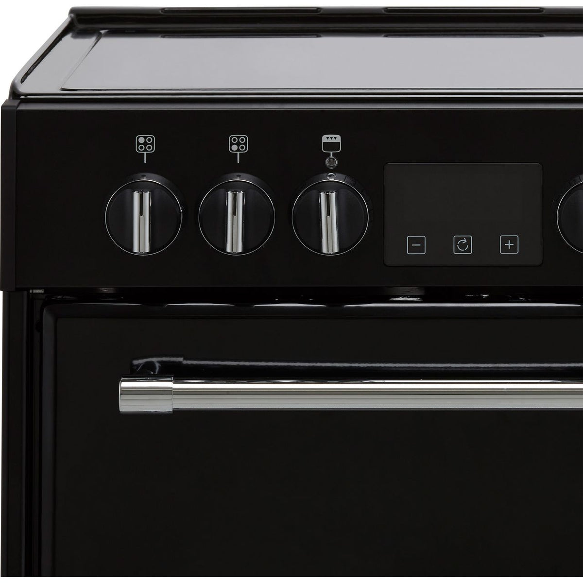 Belling Farmhouse60E 60cm Electric Cooker with Ceramic Hob - Black - A-A Rated