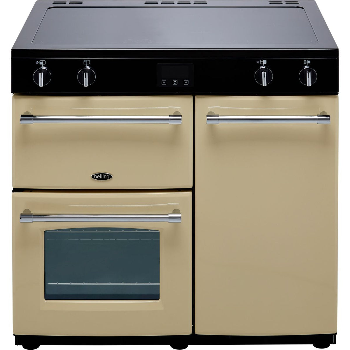 Belling Farmhouse90Ei 90cm Electric Range Cooker with Induction Hob - Cream - A-A Rated