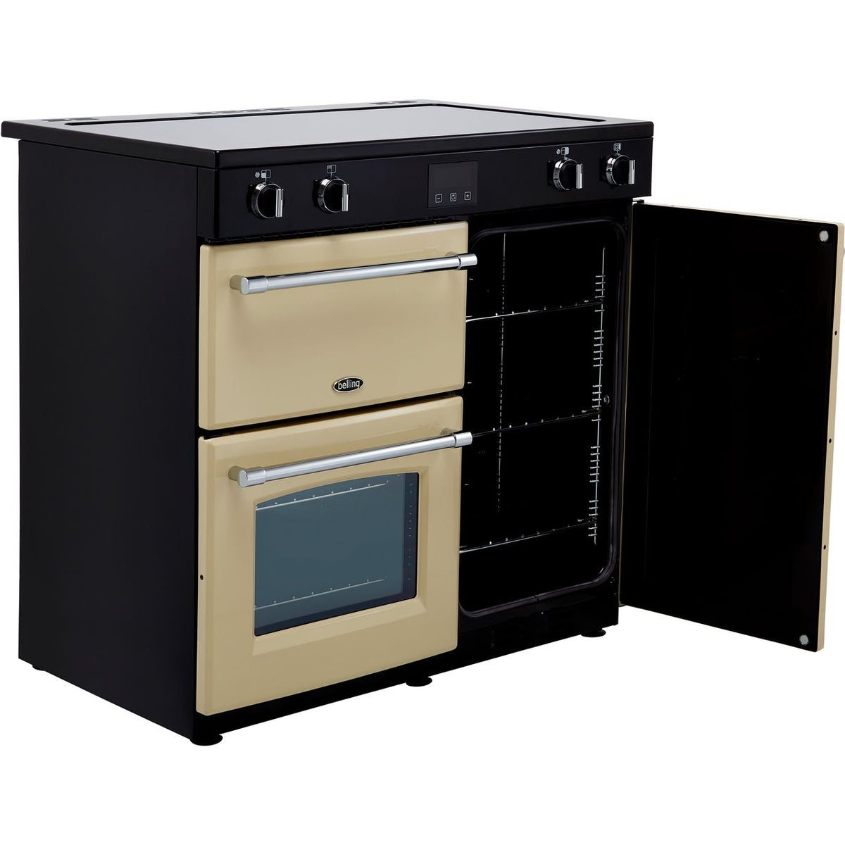 Belling Farmhouse90Ei 90cm Electric Range Cooker with Induction Hob - Cream - A-A Rated