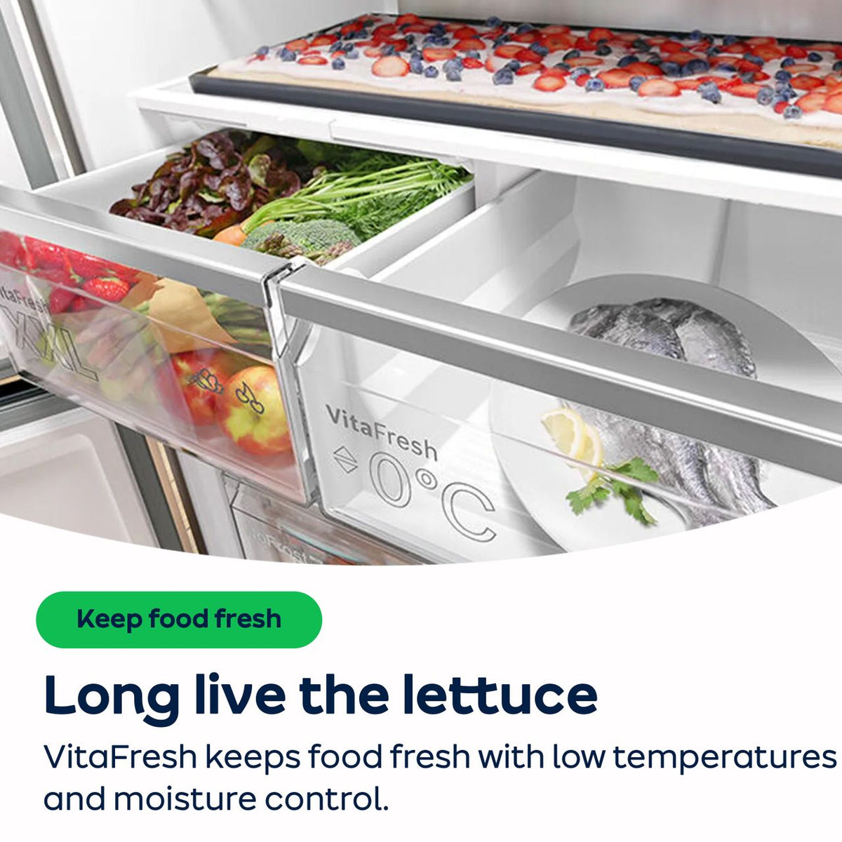 Bosch Series 4 KIV87VSE0G Integrated 70-30 Fridge Freezer with Sliding Door Fixing Kit - White - E Rated