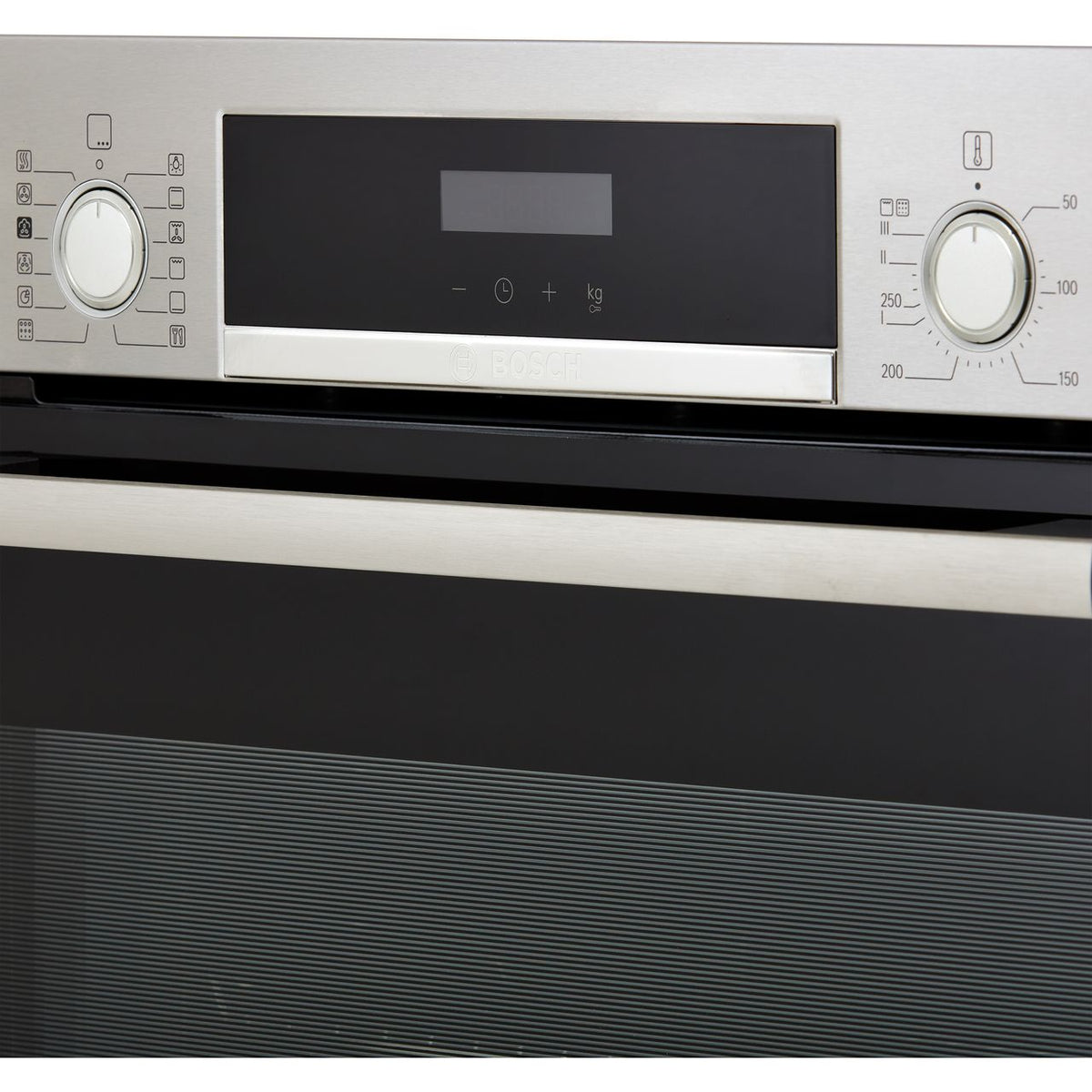 Bosch Series 4 HRS574BS0B Built In Electric Single Oven with Pyrolytic Cleaning - Brushed Steel - A Rated