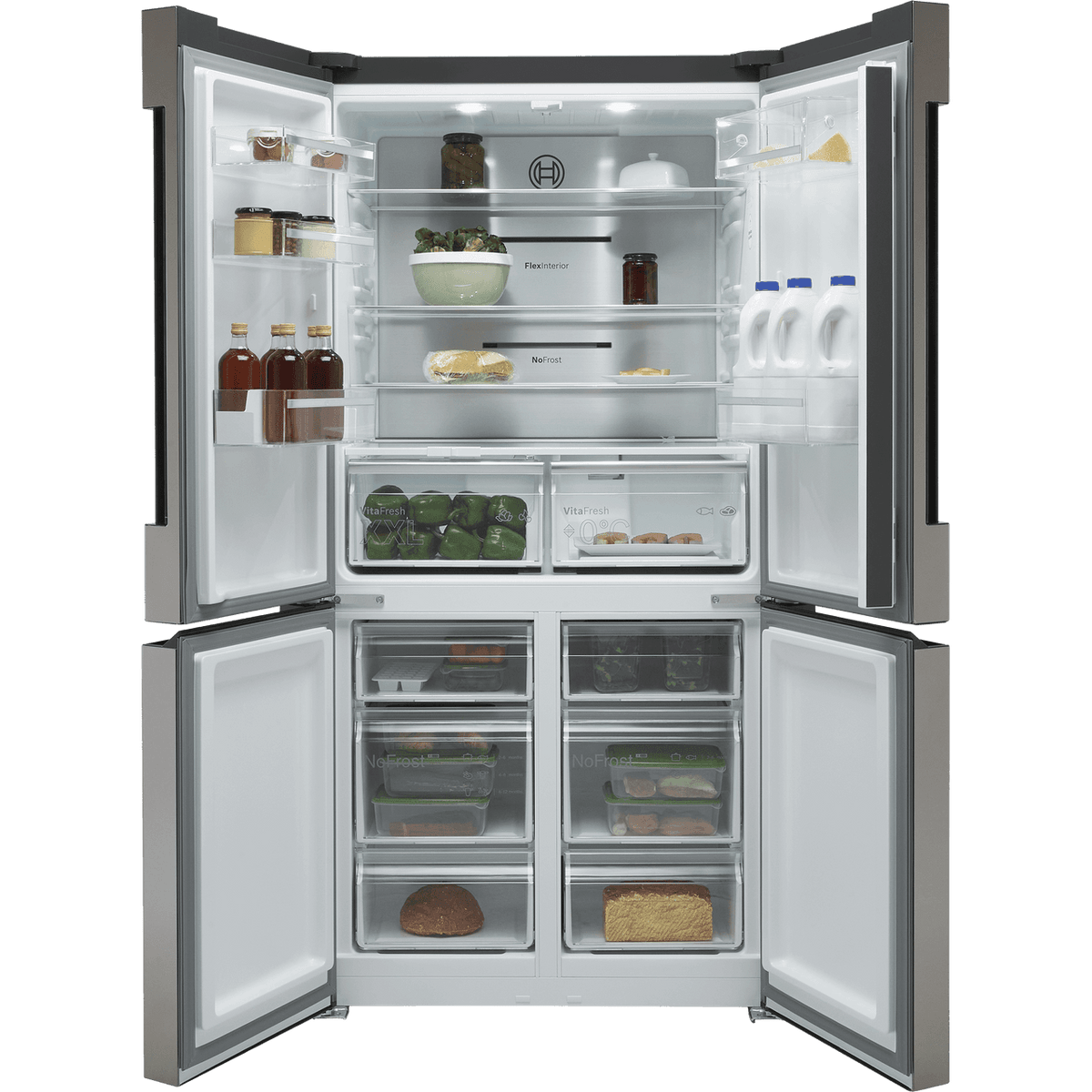 Bosch Series 6 KFN96APEAG Frost Free American Fridge Freezer - Stainless Steel Effect - E Rated