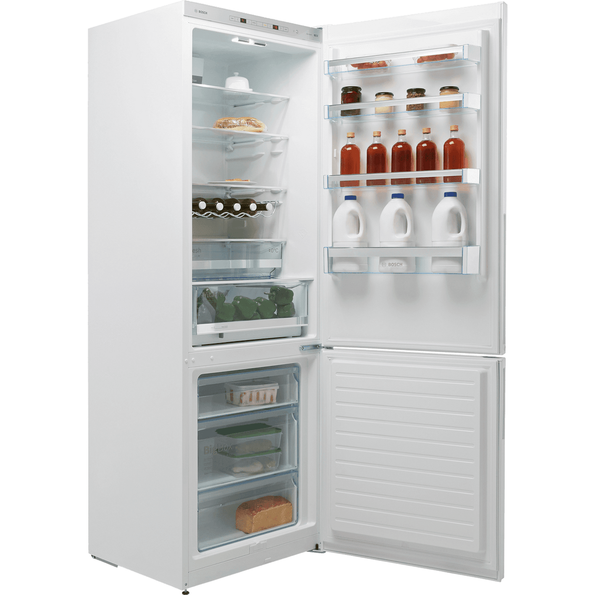 Bosch Series 6 KGE49AWCAG 70-30 Fridge Freezer - White - C Rated