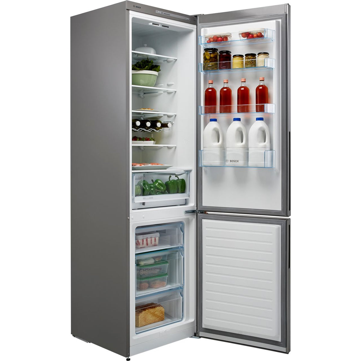 Bosch Series 4 KGV39VLEAG 70-30 Fridge Freezer - Stainless Steel - E Rated