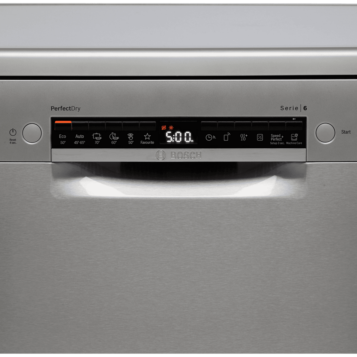 Bosch Series 6 SMS6TCI00E Standard Dishwasher - Stainless Steel Effect - A Rated