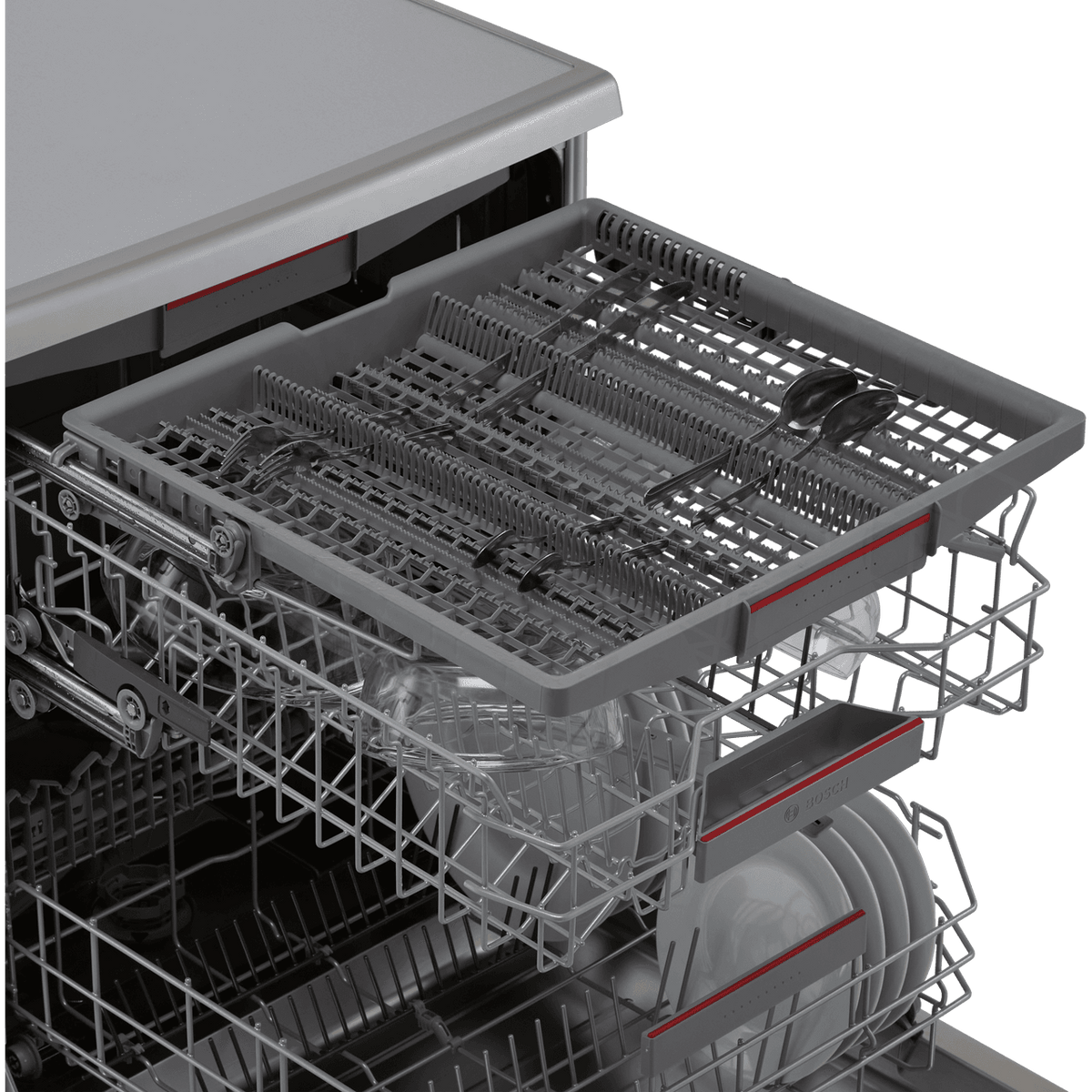 Bosch Series 6 SMS6TCI00E Standard Dishwasher - Stainless Steel Effect - A Rated