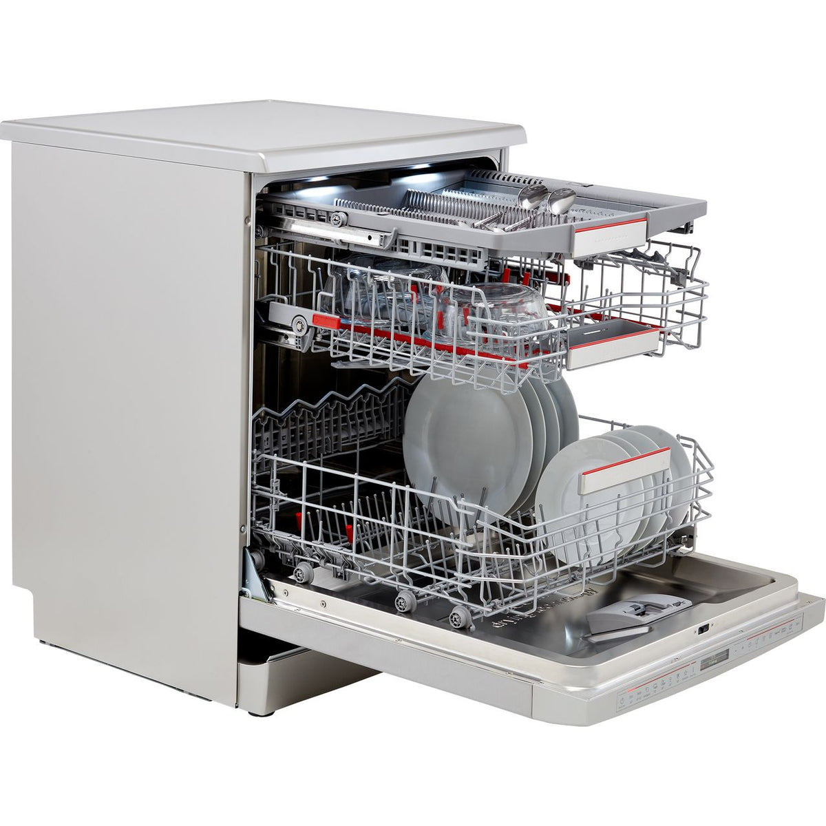 Bosch Series 8 SMS8YCI03E Standard Dishwasher - Stainless Steel Effect - B Rated