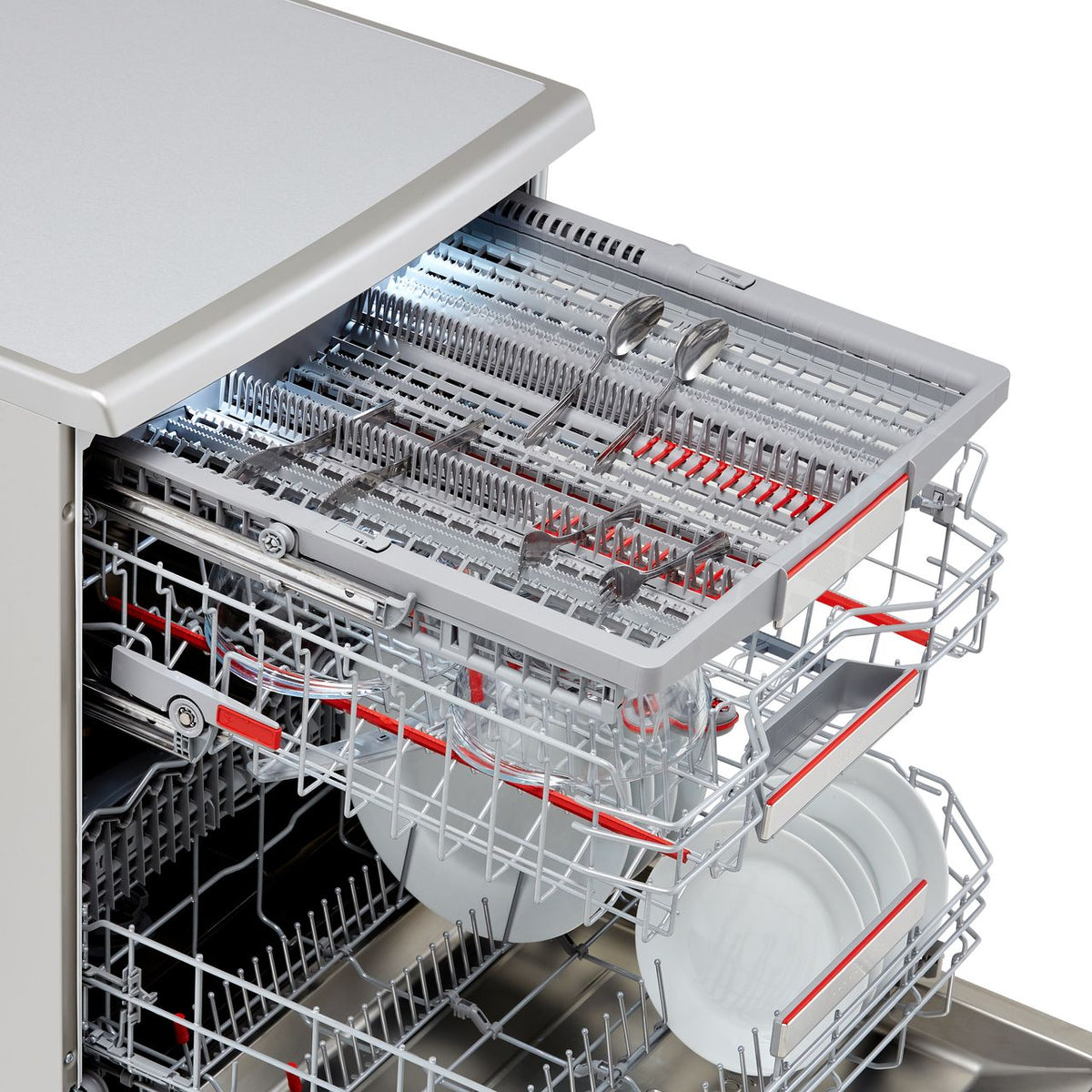 Bosch Series 8 SMS8YCI03E Standard Dishwasher - Stainless Steel Effect - B Rated