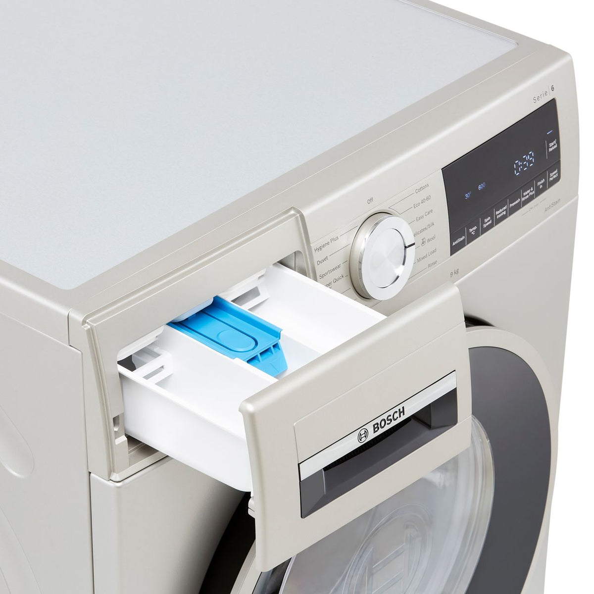 Bosch Series 6 WGG2440XGB 9kg Washing Machine with 1400 rpm - Silver - A Rated