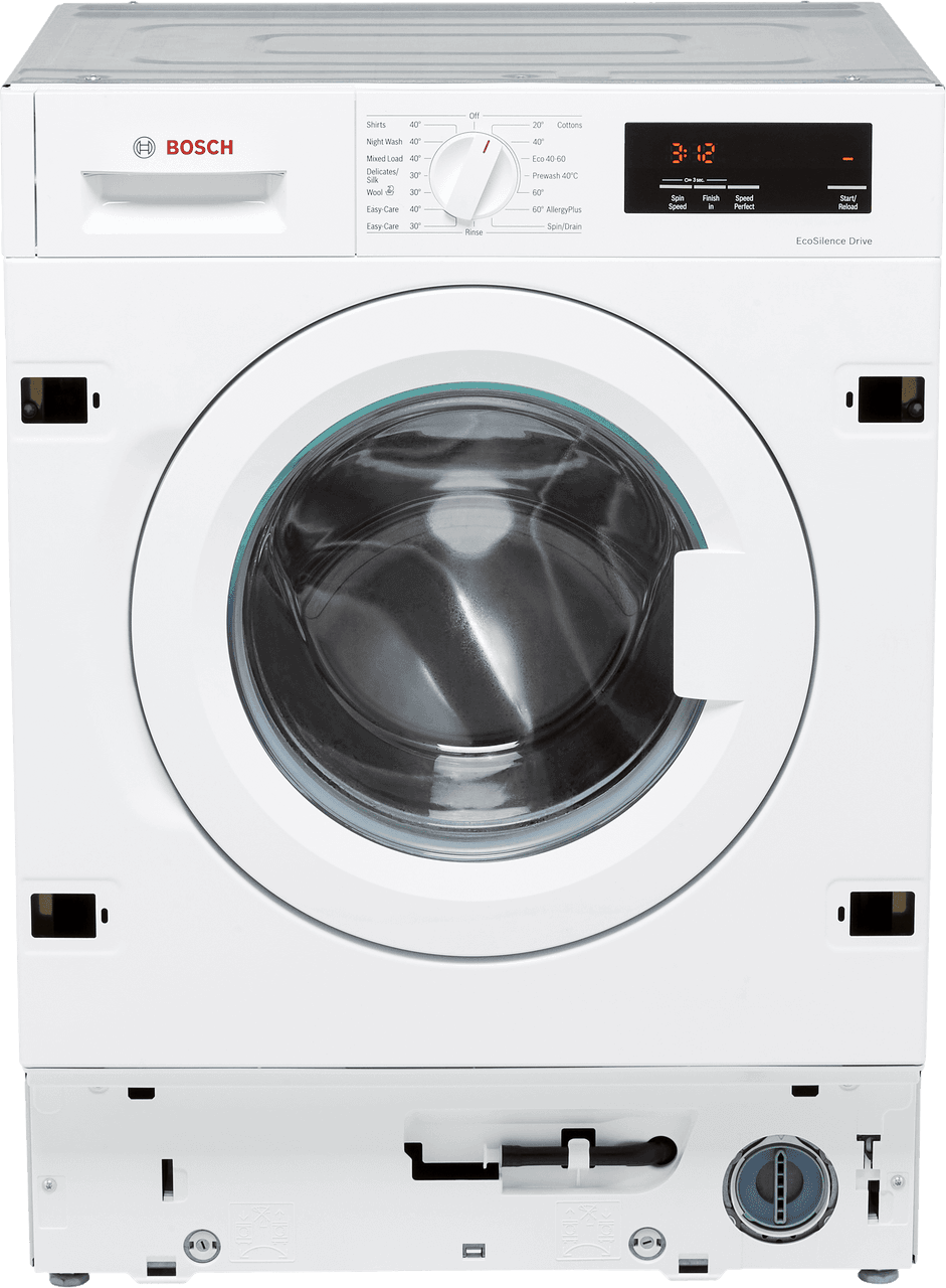 Bosch Series 6 WIW28302GB Integrated 8kg Washing Machine with 1400 rpm - White - C Rated