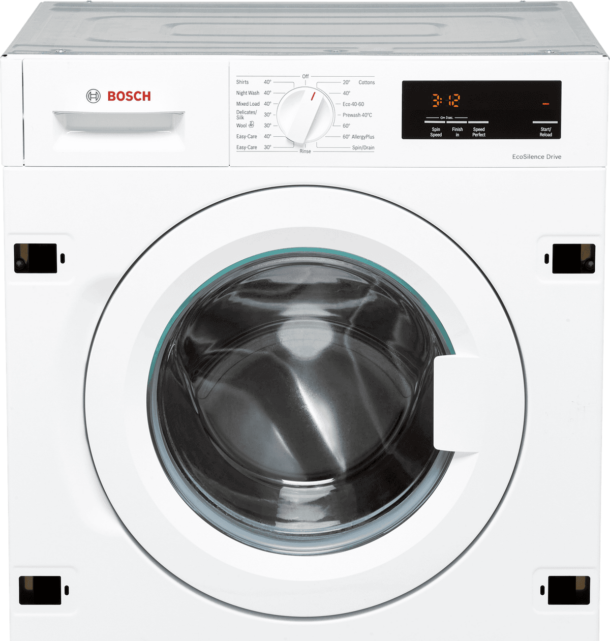 Bosch Series 6 WIW28302GB Integrated 8kg Washing Machine with 1400 rpm - White - C Rated