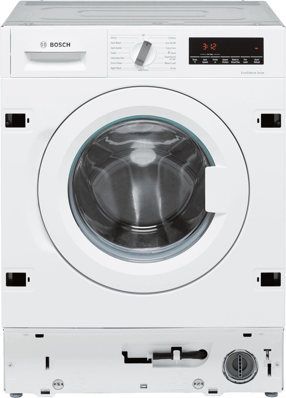 Bosch Series 8 WIW28502GB Integrated 8kg Washing Machine with 1400 rpm - White - C Rated