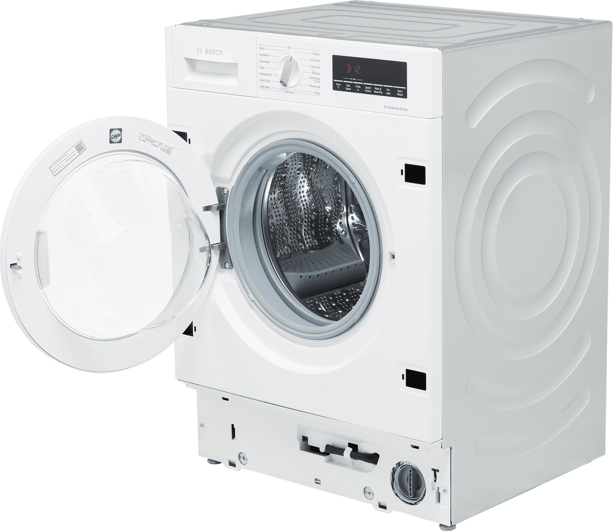 Bosch Series 8 WIW28502GB Integrated 8kg Washing Machine with 1400 rpm - White - C Rated