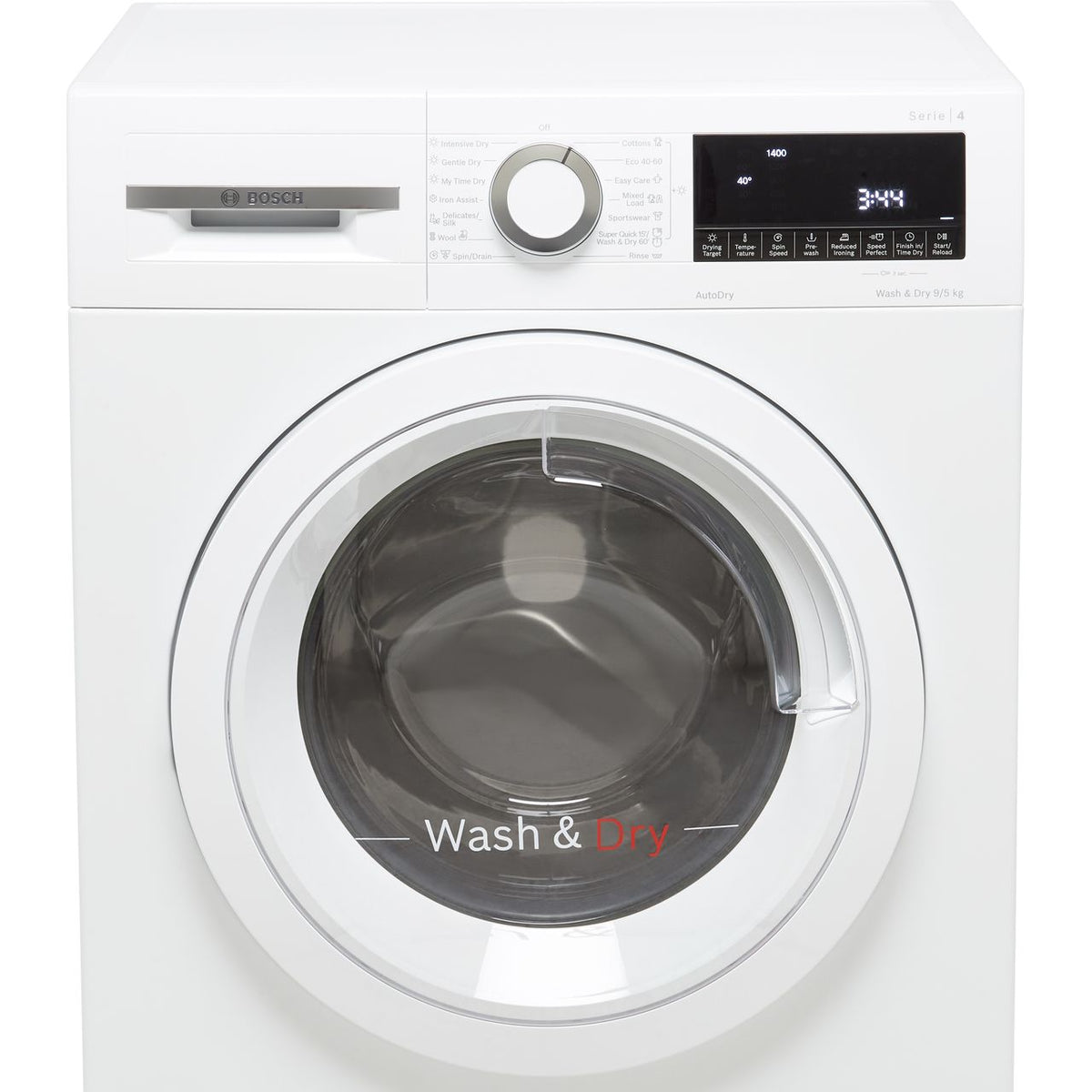 Bosch Series 4 WNA144V9GB 9Kg - 5Kg Washer Dryer with 1400 rpm - White - E Rated