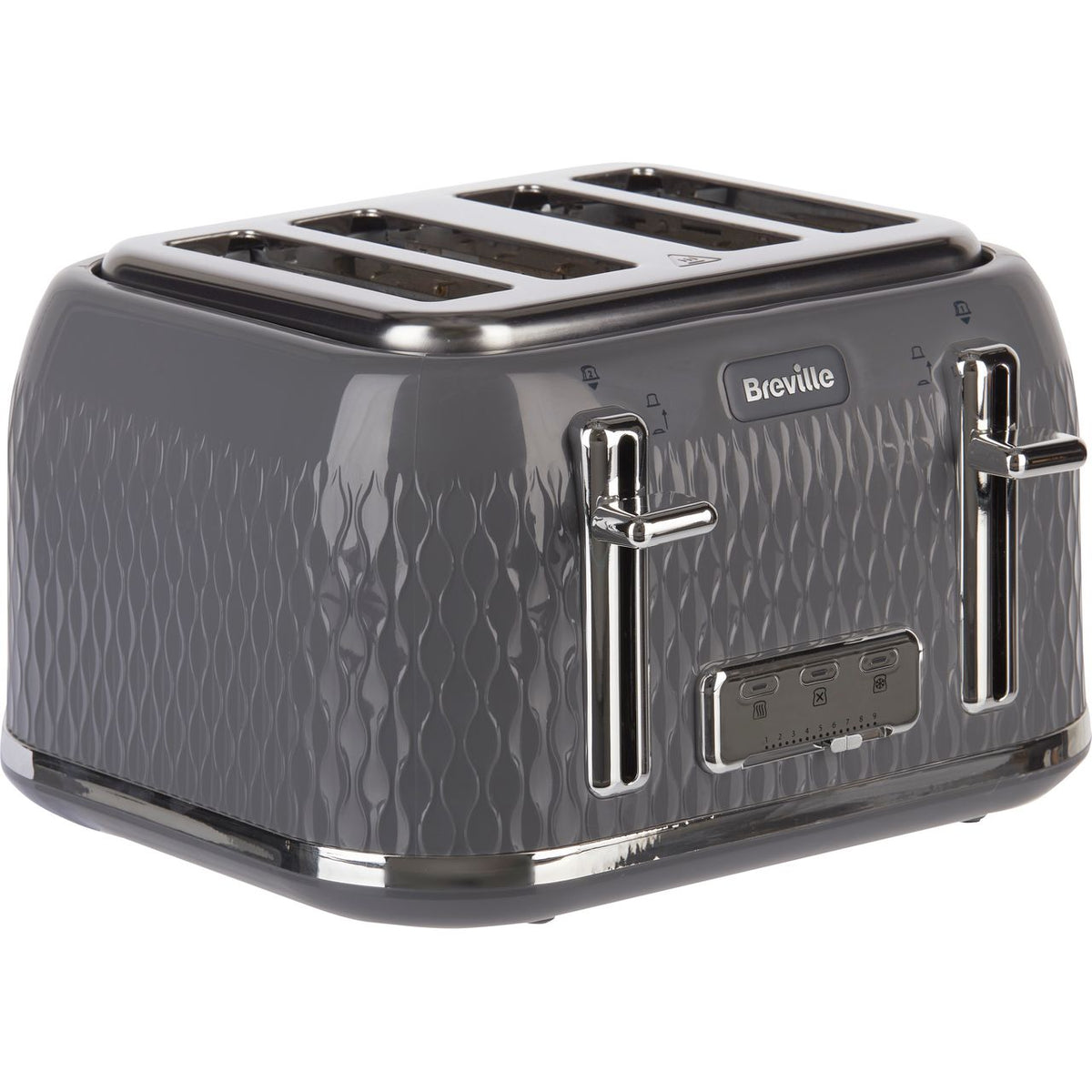 Breville Curve VTR013 4 Slice Toaster - Grey