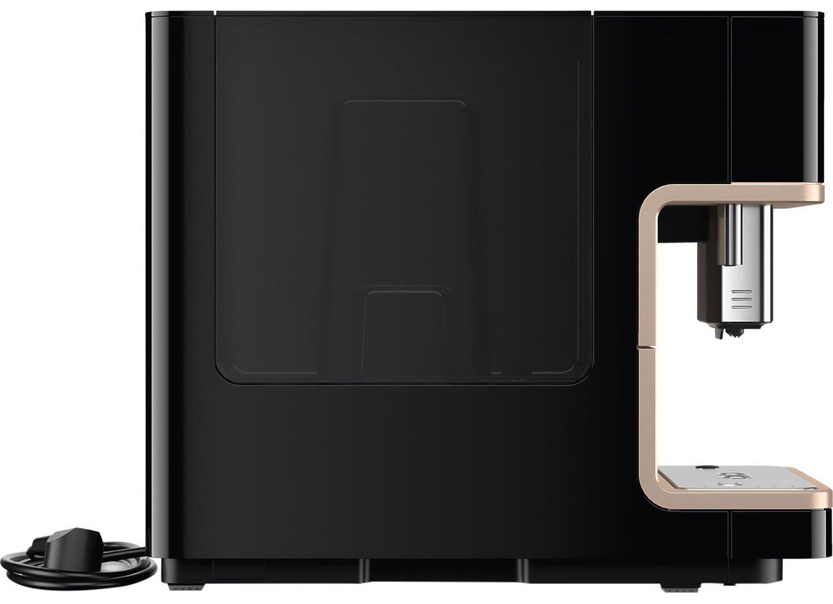 Miele MilkPerfection CM6360 Built In Bean to Cup Coffee Machine - Obsidian Black - Clean Steel Metallic