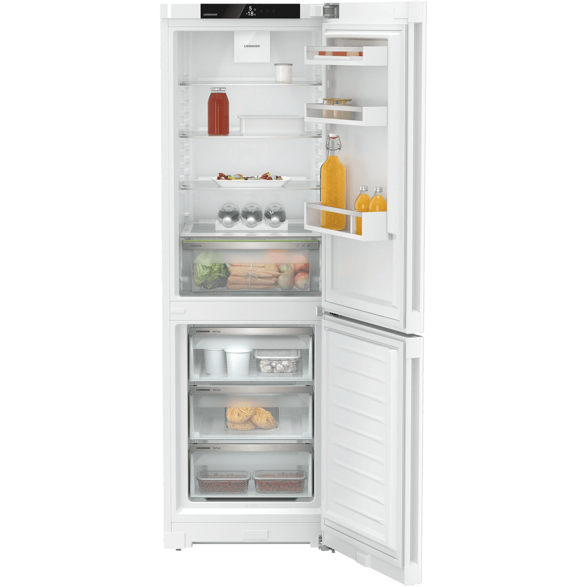 Liebherr CNd5203 Wifi Connected 60-40 Frost Free Fridge Freezer - White - D Rated