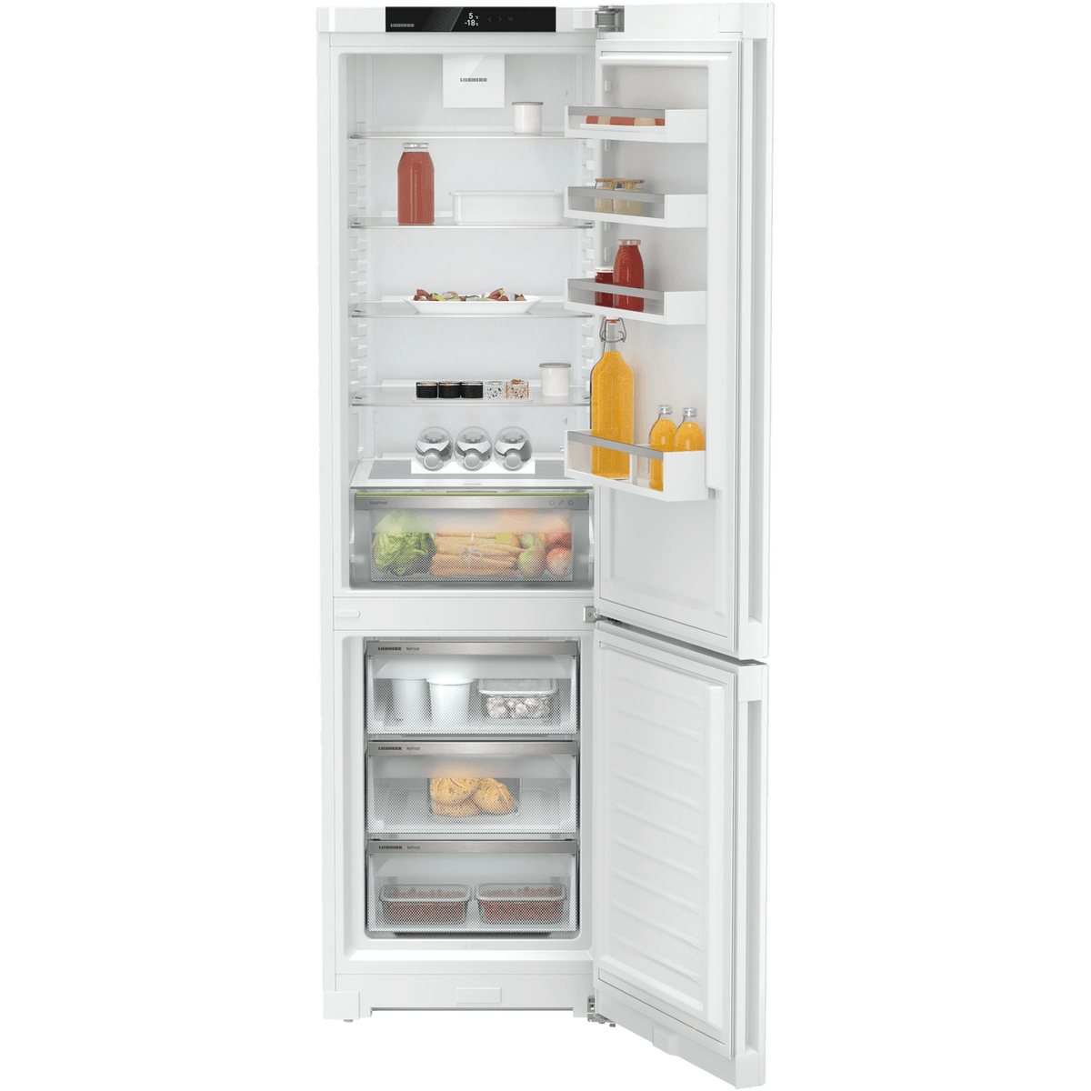 Liebherr CNd5703 70-30 Frost Free Fridge Freezer - White - D Rated