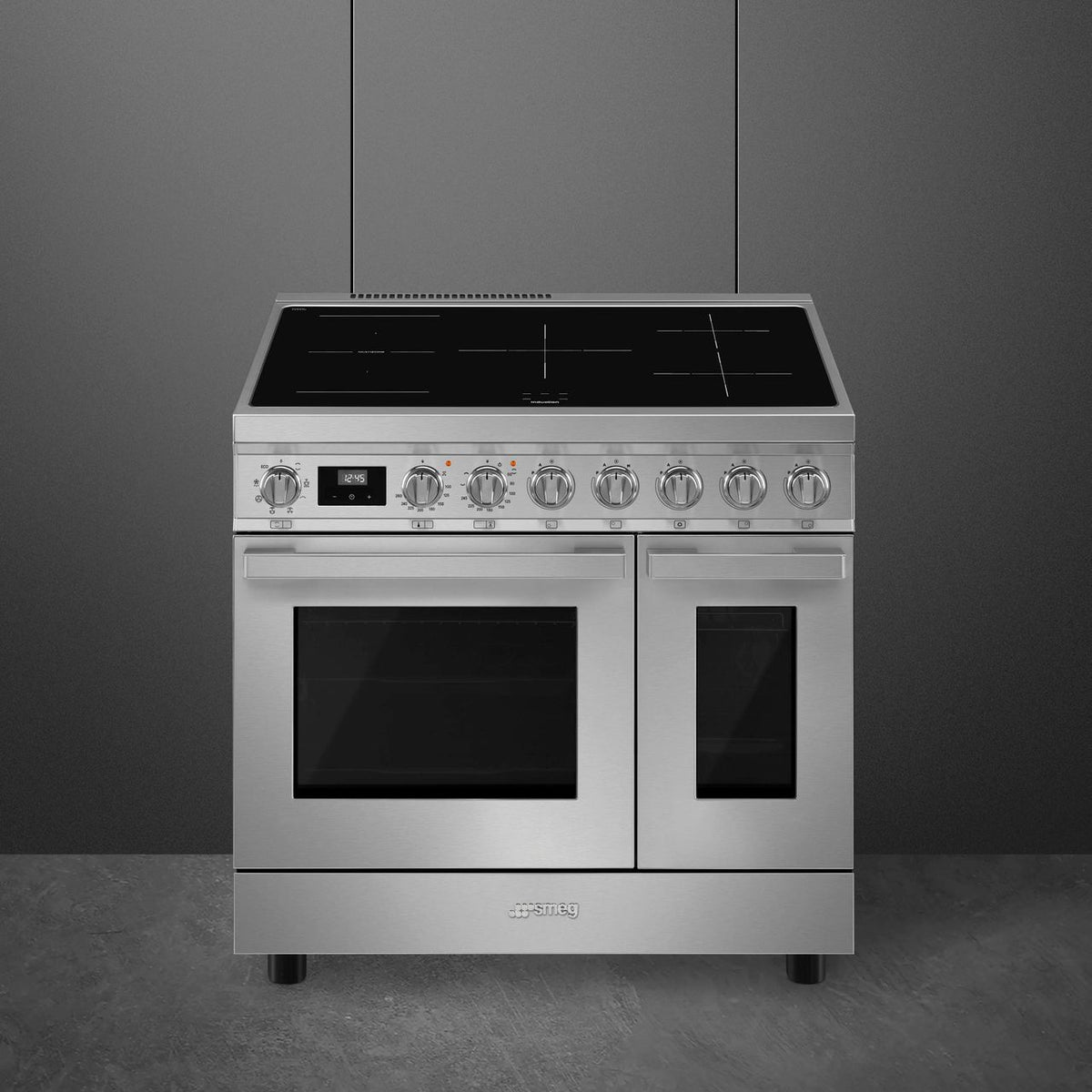 Smeg Portofino CPF92IMX Electric Range Cooker with Induction Hob - Stainless Steel - A-A Rated