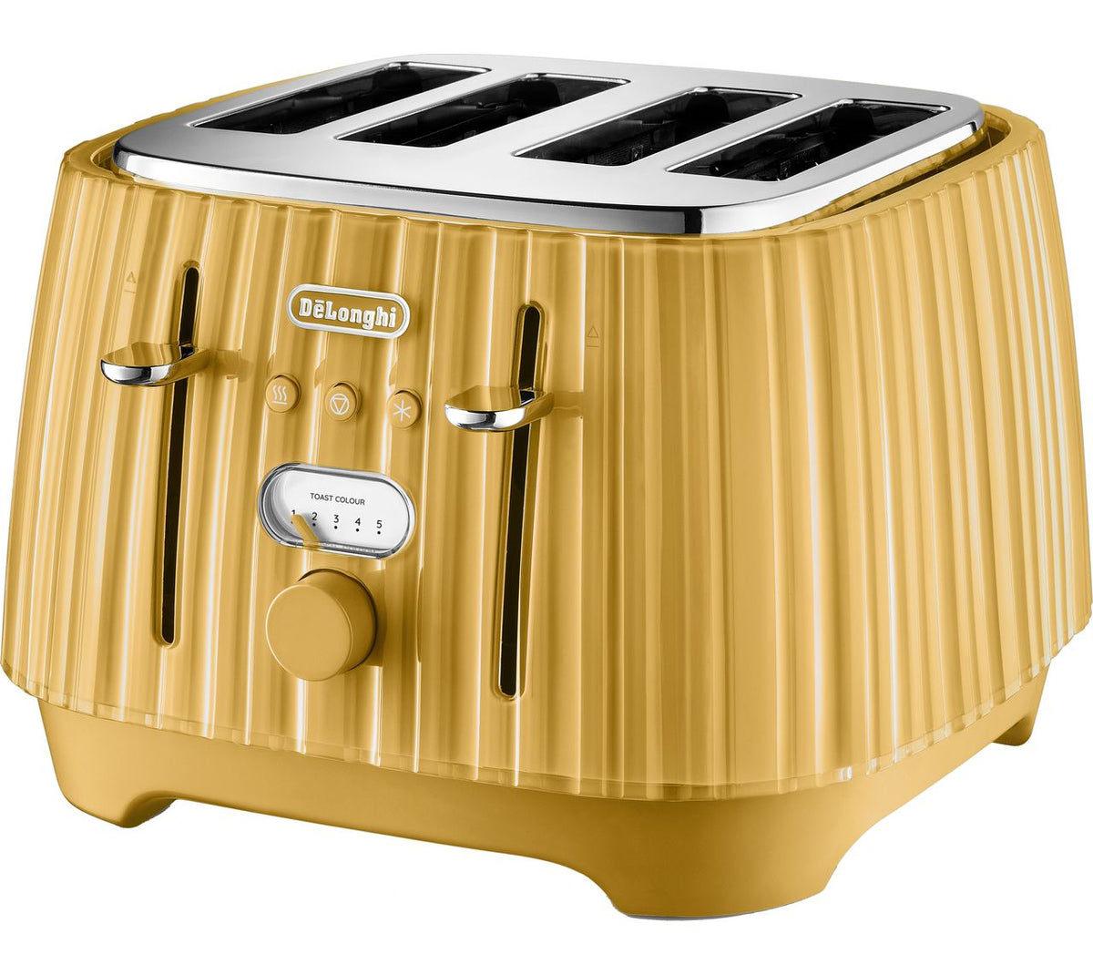 De'Longhi Ballerina CTD4003.Y 4 Slice Toaster - Yellow