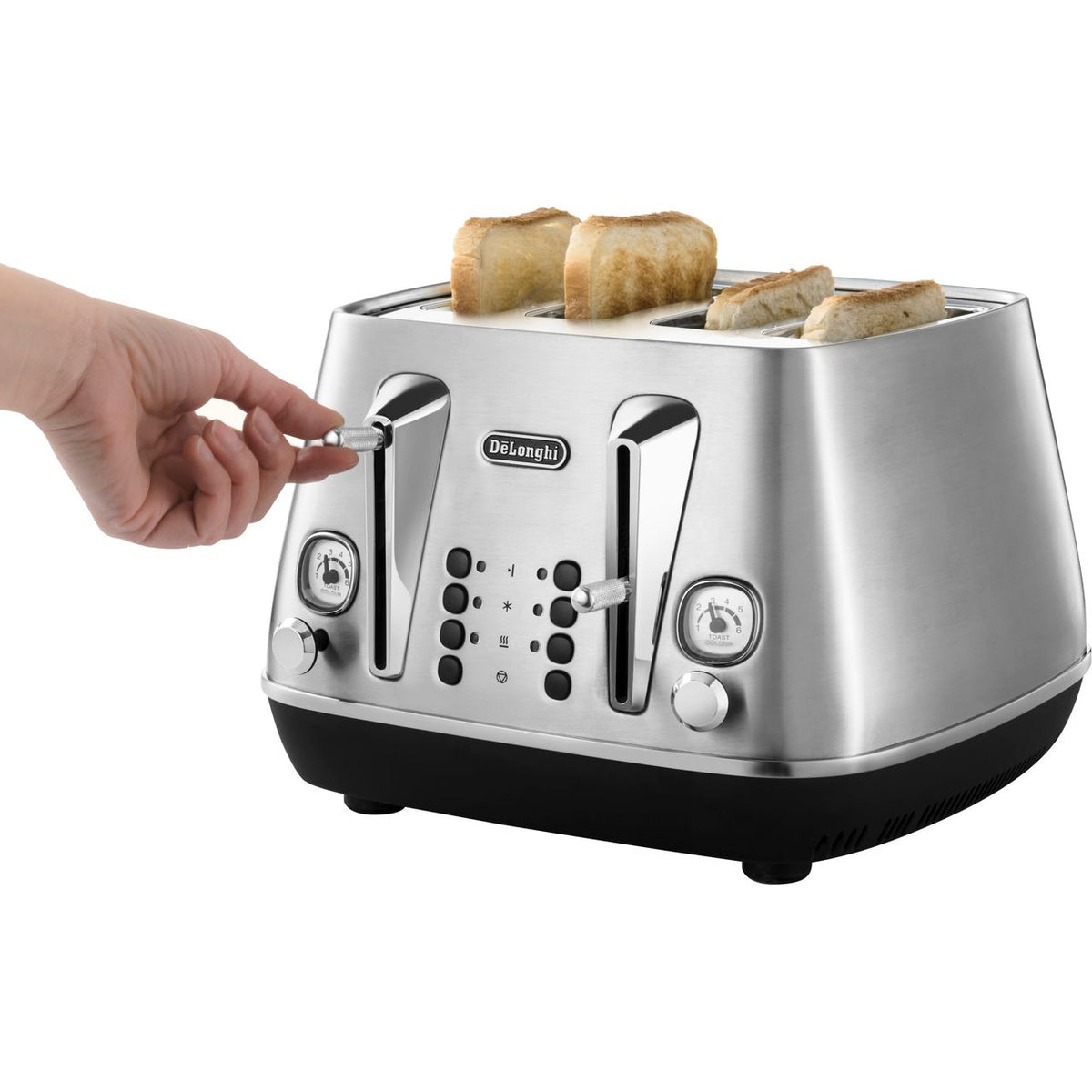 De'Longhi Distinta X CTI4003.M 4 Slice Toaster - Silver