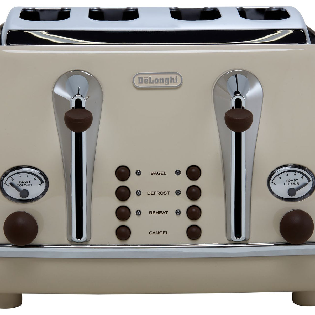 De'Longhi Icona Vintage CTOV4003.BG 4 Slice Toaster - Beige