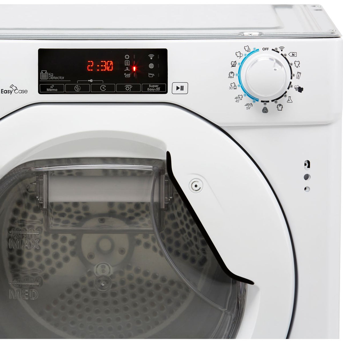 Candy BCTDH7A1TE Integrated Wifi Connected 7Kg Heat Pump Tumble Dryer - White - A+ Rated