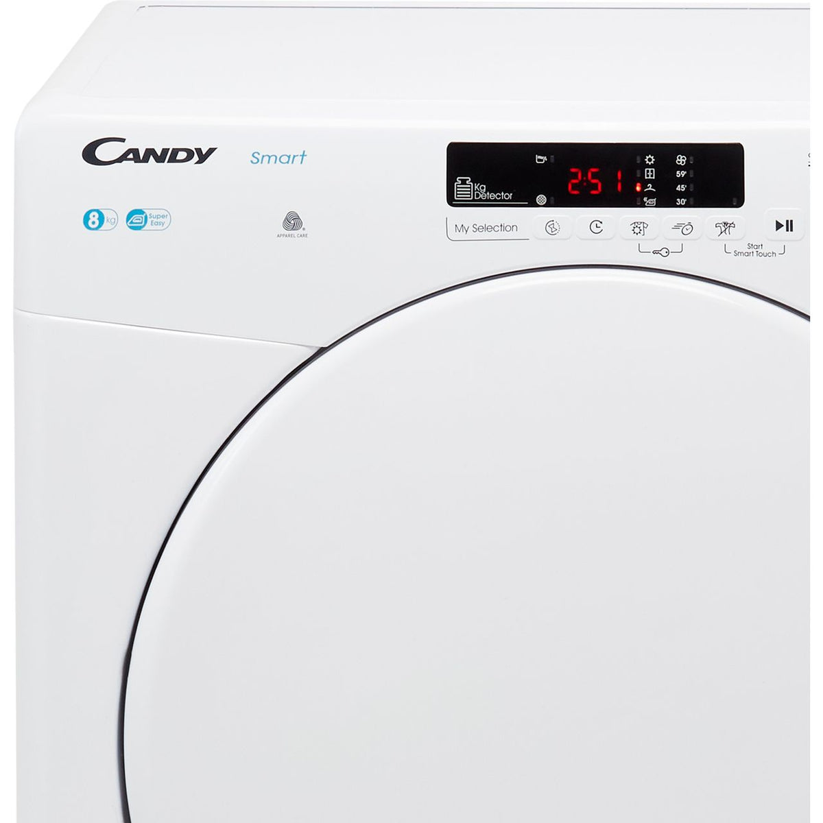 Candy Smart CSEC8DF 8Kg Condenser Tumble Dryer - White - B Rated