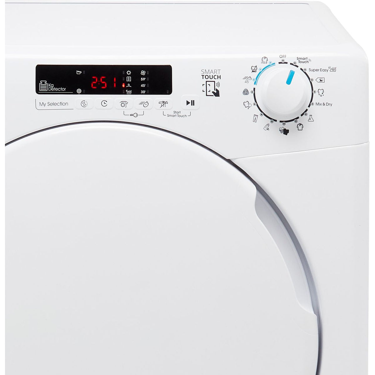 Candy Smart CSEC8DF 8Kg Condenser Tumble Dryer - White - B Rated