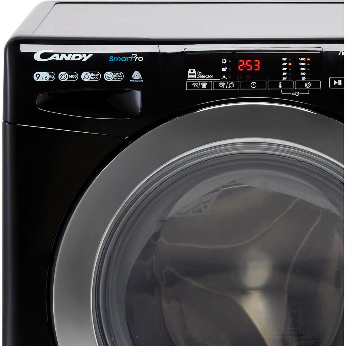 Candy Smart Pro CSOW4963TWCBE Wifi Connected 9Kg - 6Kg Washer Dryer with 1400 rpm - Black - E Rated