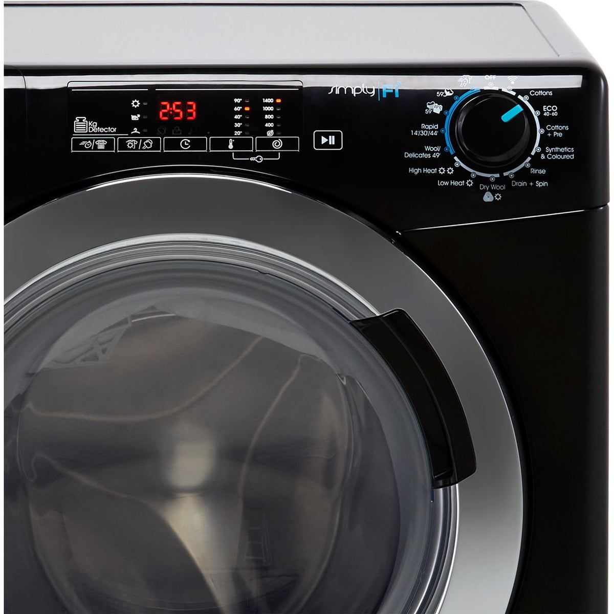 Candy Smart Pro CSOW4963TWCBE Wifi Connected 9Kg - 6Kg Washer Dryer with 1400 rpm - Black - E Rated