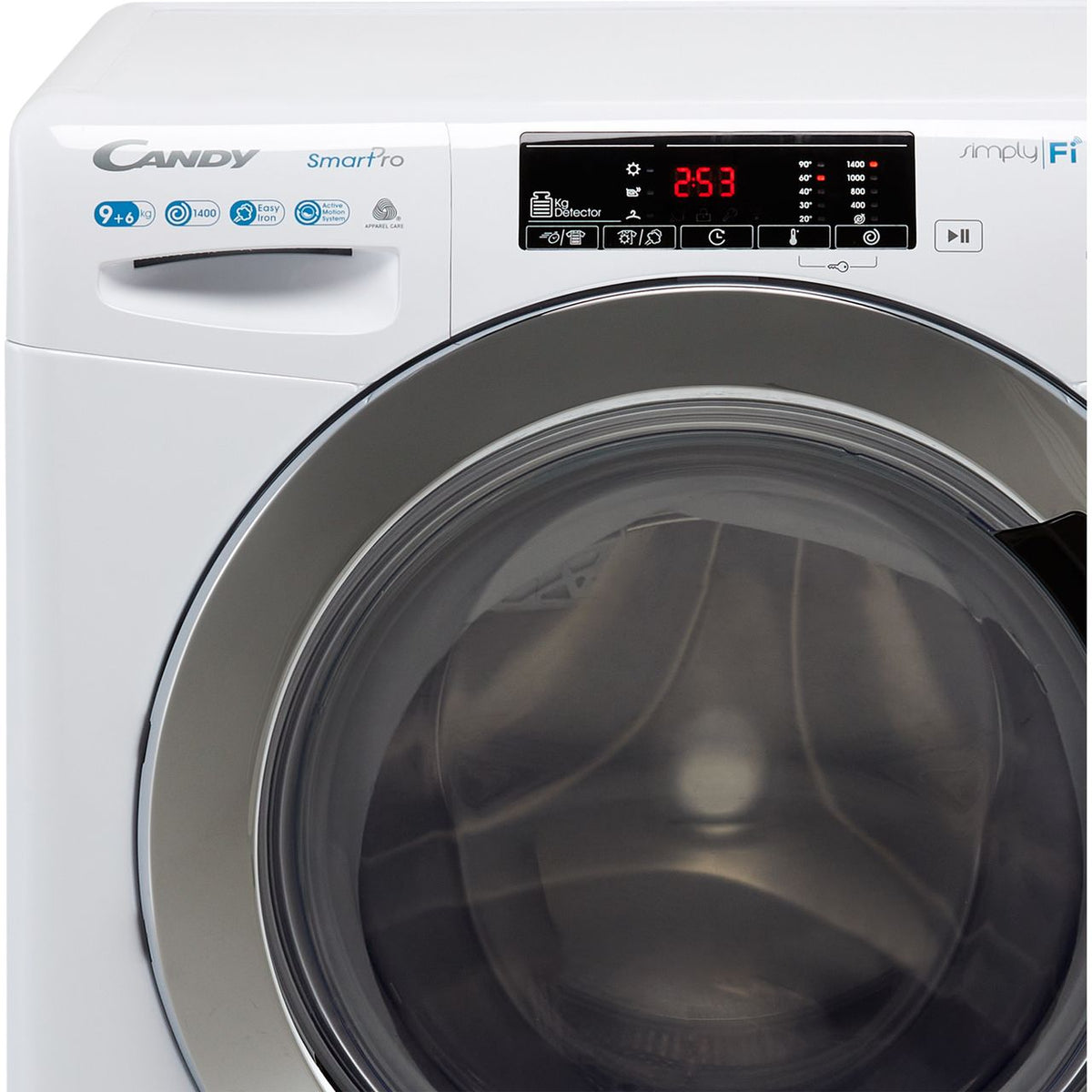 Candy Smart Pro CSOW4963TWCE Wifi Connected 9Kg - 6Kg Washer Dryer with 1400 rpm - White - E Rated