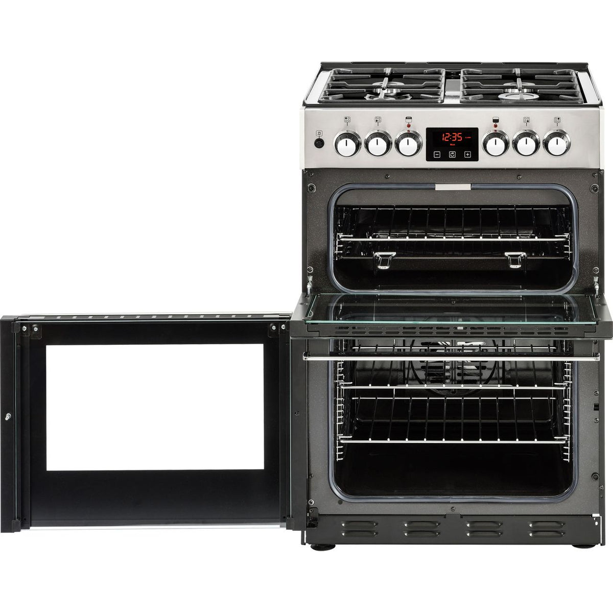 Belling Cookcentre 60DF Dual Fuel Cooker - Stainless Steel - A-A Rated