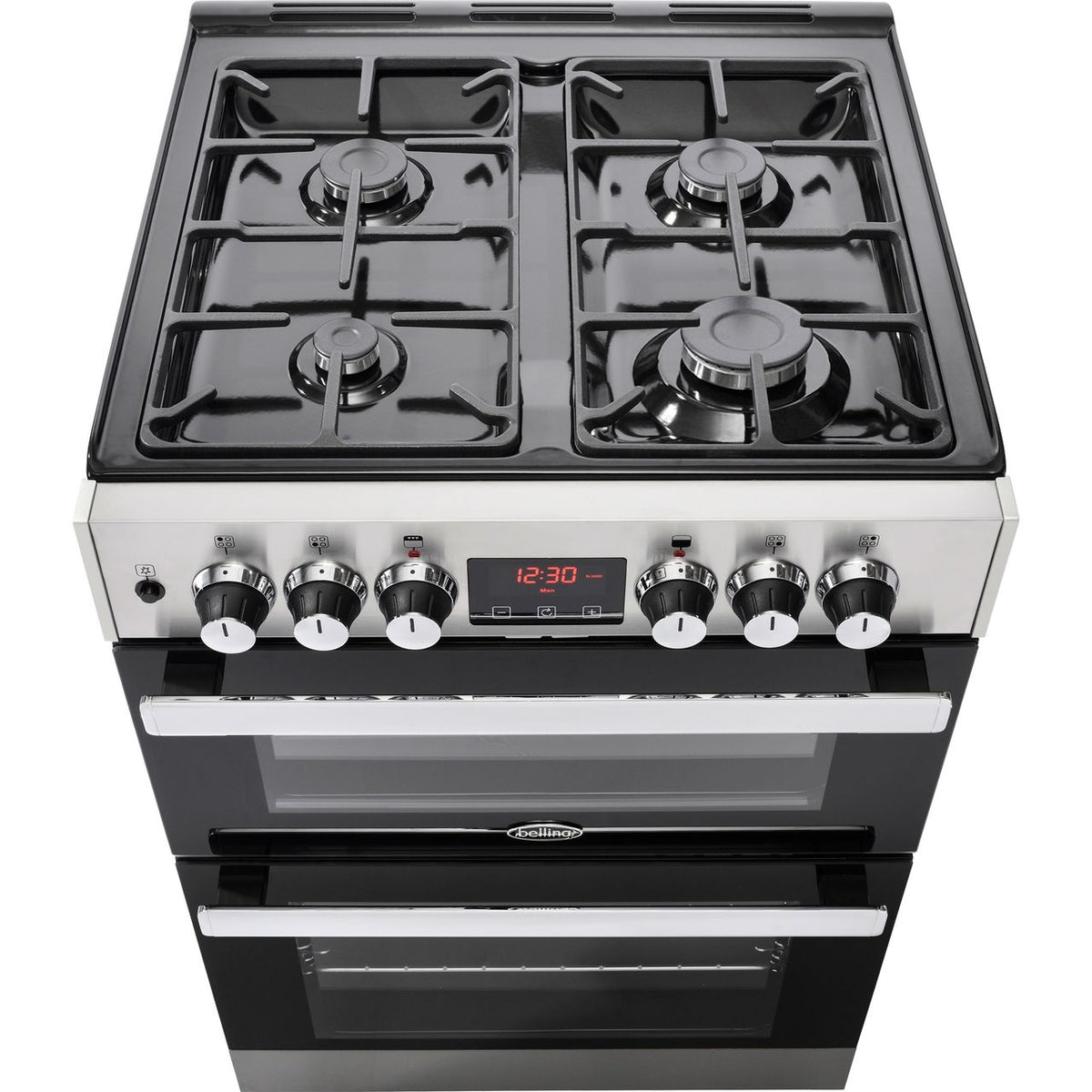 Belling Cookcentre 60DF Dual Fuel Cooker - Stainless Steel - A-A Rated