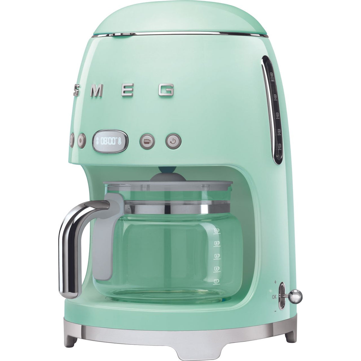 Smeg 50's Retro DCF02PGUK Filter Coffee Machine with Timer - Pastel Green