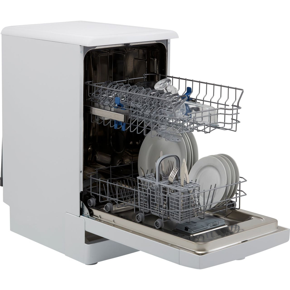 Indesit DSFE1B10UKN Slimline Dishwasher - White - F Rated