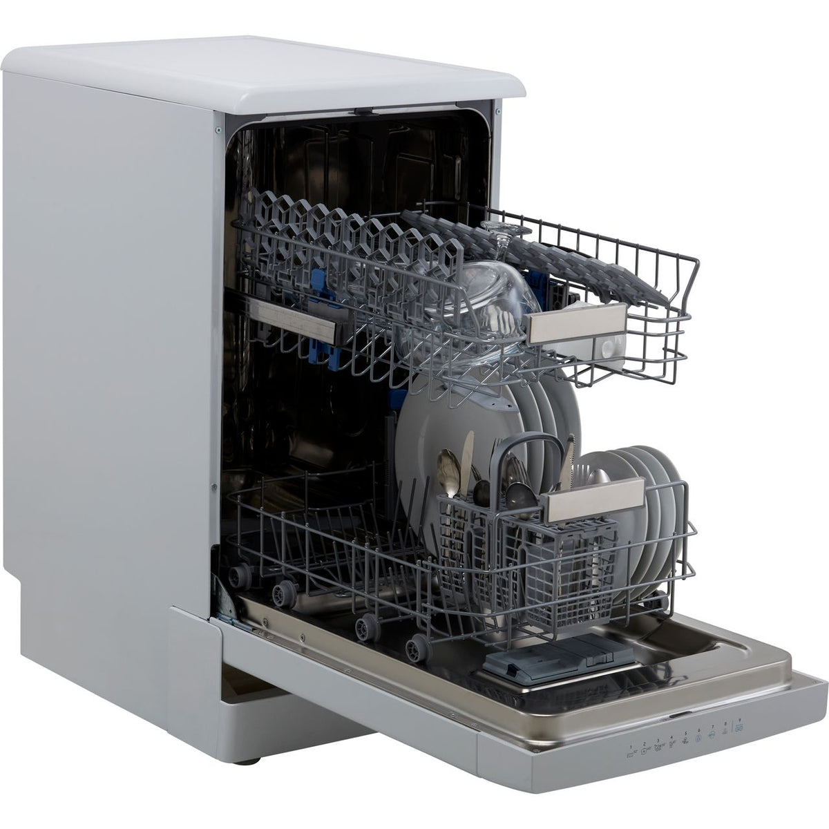 Indesit DSFO3T224ZUKN Slimline Dishwasher - White - E Rated