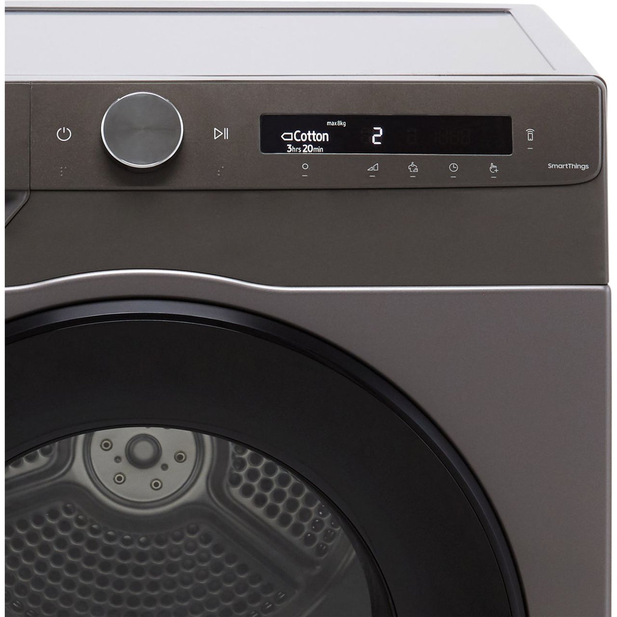 Samsung Series 5+ OptimalDry™ DV80T5220AN Wifi Connected 8Kg Heat Pump Tumble Dryer - Graphite - A+++ Rated