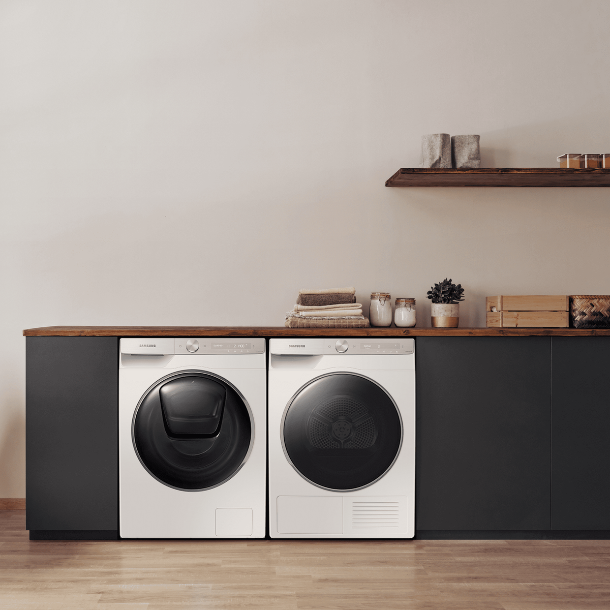 Samsung Series 9 OptimalDry™ DV90T8240SH Wifi Connected 9Kg Heat Pump Tumble Dryer - White - A+++ Rated