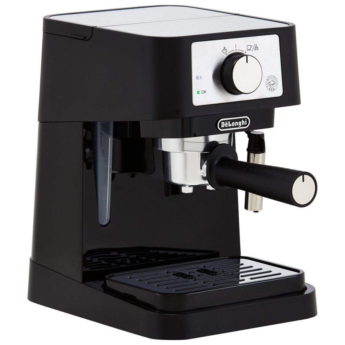 De'Longhi Stilosa Traditional Pump EC260.BK Espresso Coffee Machine - Black - Silver