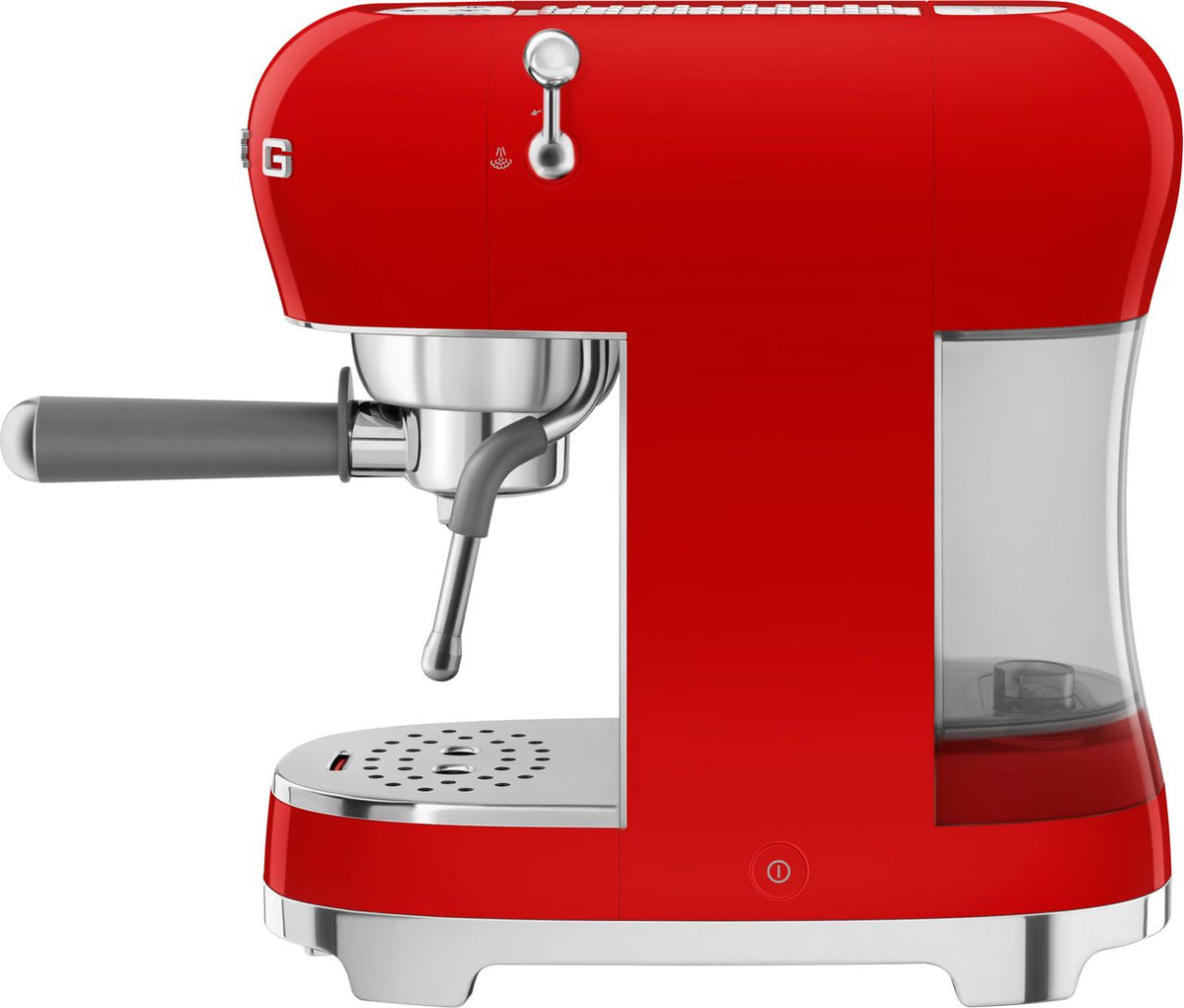 Smeg 50's Retro ECF02RDUK Espresso Coffee Machine - Red