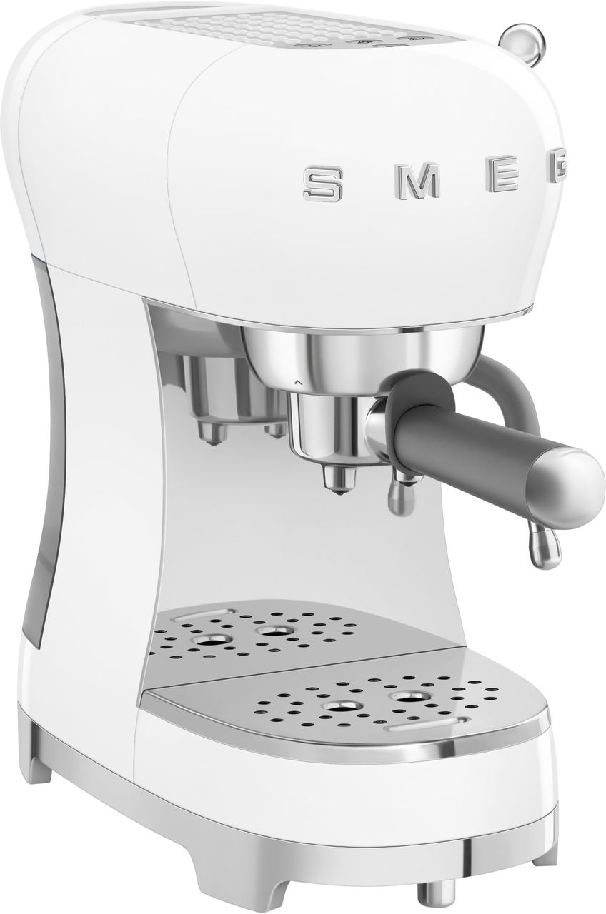 Smeg 50's Retro ECF02WHUK Espresso Coffee Machine - White