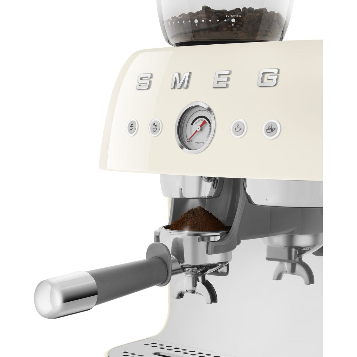 Smeg 50's Style EGF03CRUK Espresso Coffee Machine - Cream