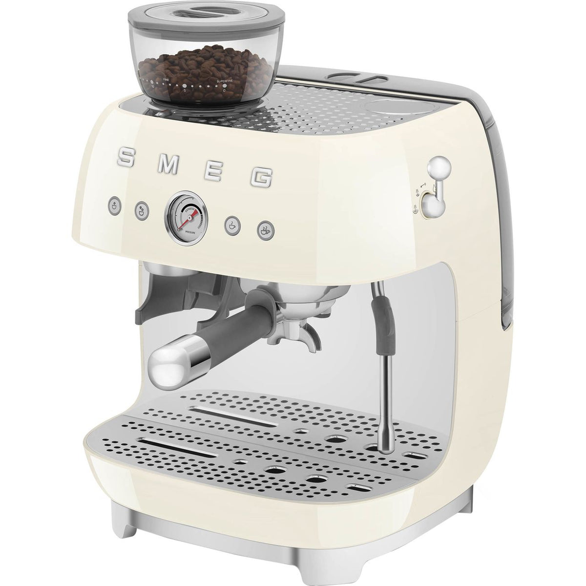 Smeg 50's Style EGF03CRUK Espresso Coffee Machine - Cream