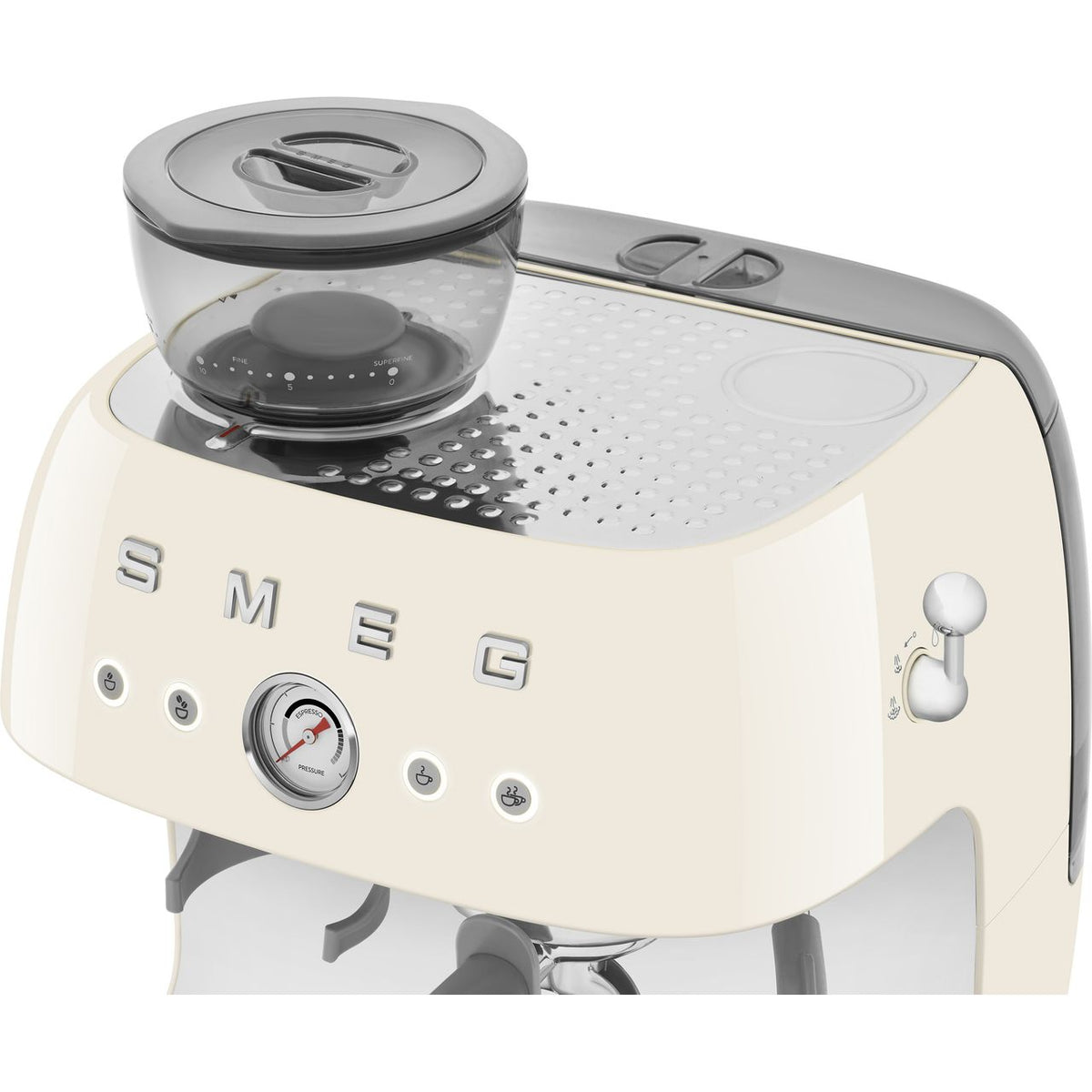 Smeg 50's Style EGF03CRUK Espresso Coffee Machine - Cream